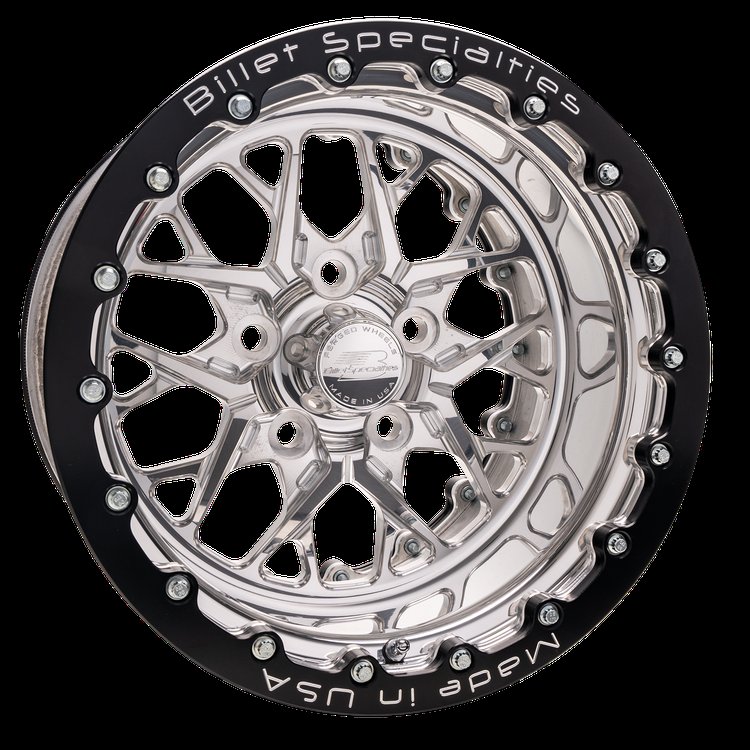 REDLINE Double-Beadlock Wheel, Size: 15" x 15", Bolt Pattern: 5" x 5", Offset: 73 mm [Polished]