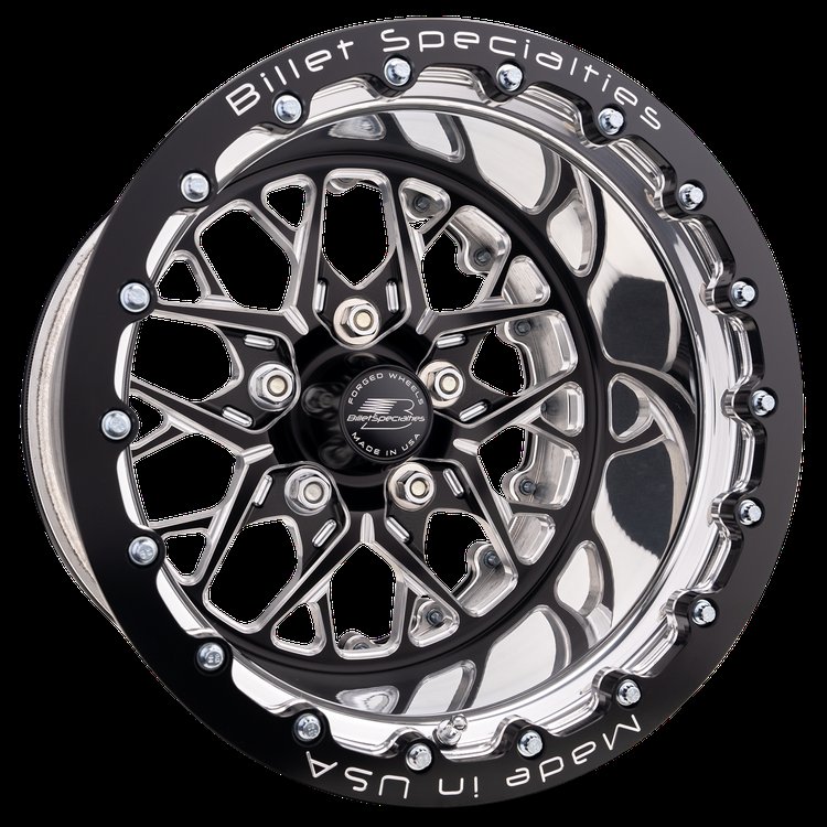 REDLINE Double-Beadlock Wheel, Size: 15" x 12", Bolt Pattern: 5" x 5", Offset: 73 mm [Black]