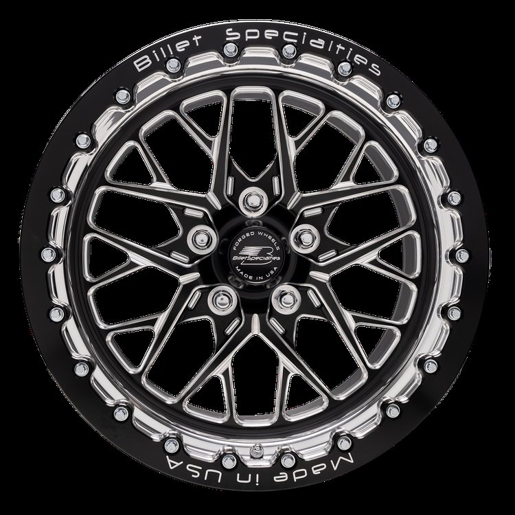 REDLINE Single-Beadlock Front Wheel, Fits Gen-6 Ford Mustang (S550), Size: 17" x 10", Bolt Pattern: 5" x 4.50" [Black]