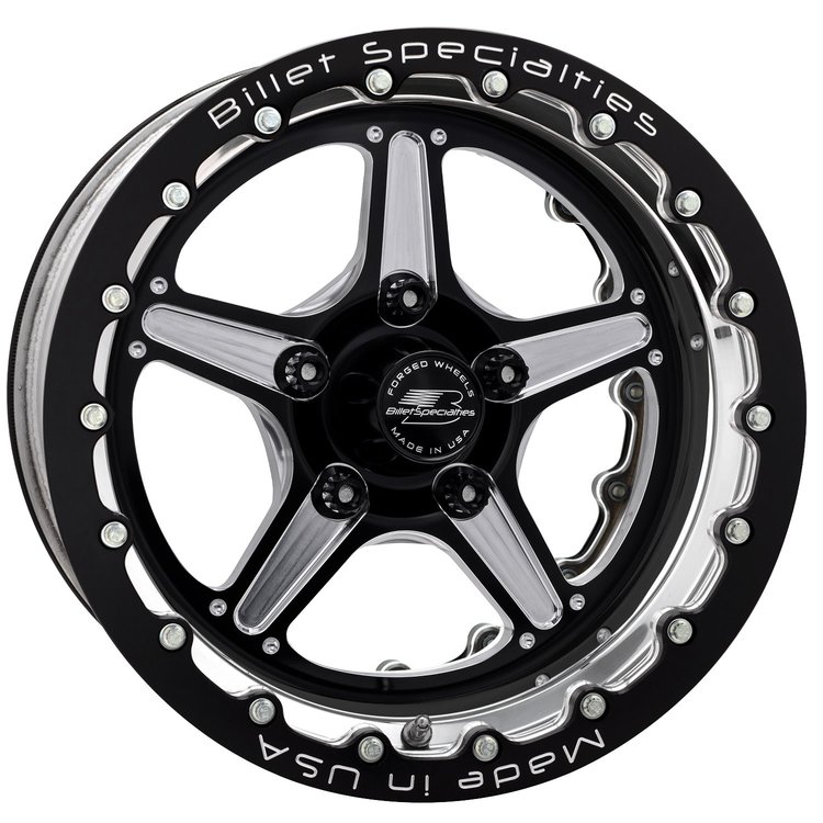 BRDB23512L6150 Double-Beadlock Street Lite Wheel [Size: 15" x 12"] Finish: Black