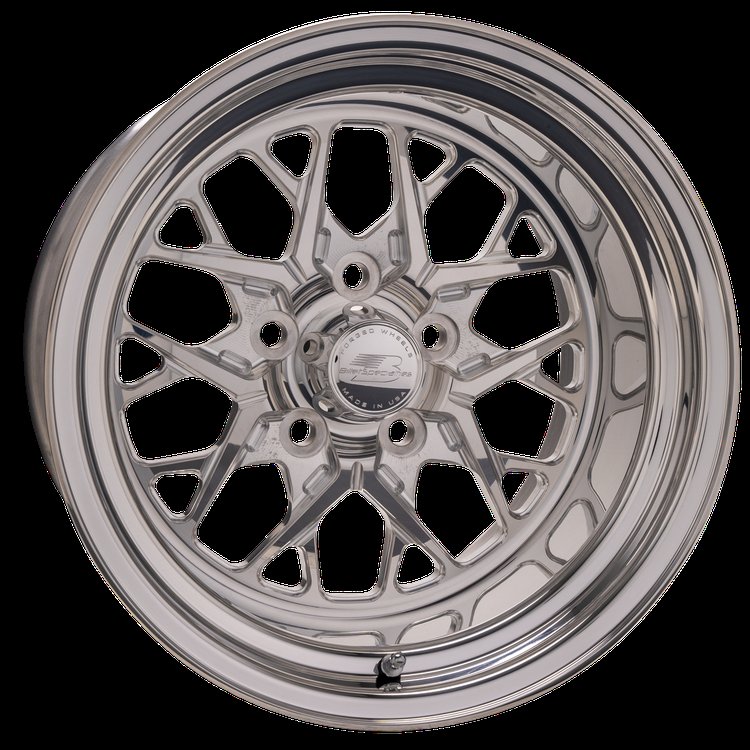 REDLINE  Wheel, Size: 15" x 10", Bolt Pattern: 5" x 5", Offset: 73 mm [Polished]