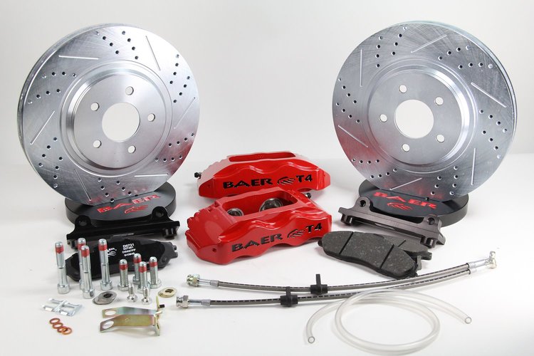 4261276GB 13 in. Track4 Front Brake Kit [Grabber Blue, SDZ]
