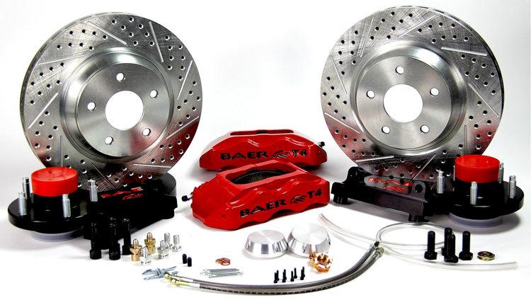 4261291HO 13 in. Track4 Front Brake Kit [Hugger Orange, SDZ, Standard Studs]