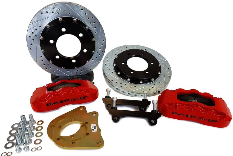 Pro+ Front Brake Kit Black 1971-1991 GM 1/2 Ton 4X4's (6 Lug Hubs w/ OE Front Disc Brakes)