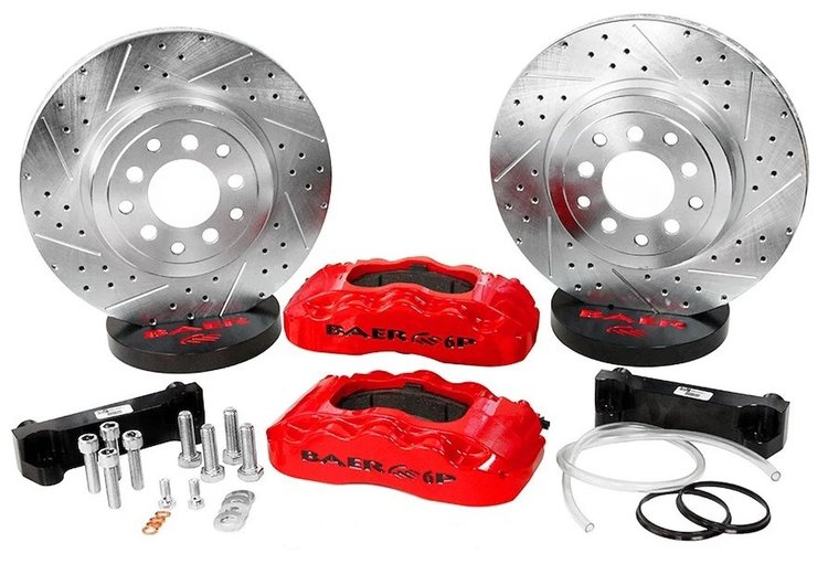 4401005FR 13.5 in. Pro Front Brake Kit [Fire Red, SDZ]