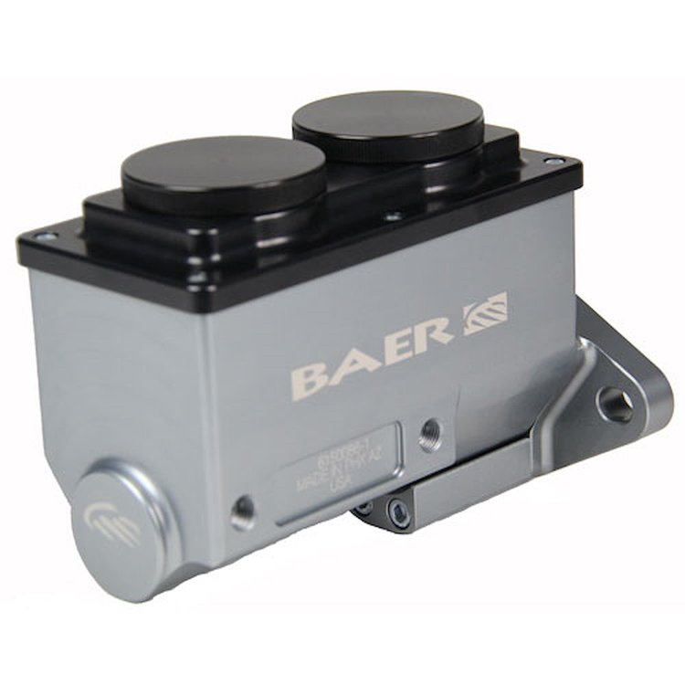 6801238LP ReMaster 2-Bolt Master Cylinder 1 in. Bore, Left Port for GM, Ford [Gray]