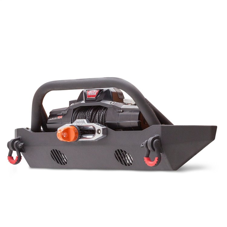 JK-19532 HiLine Front Winch Bumper Fits Select Jeep Wrangler JK