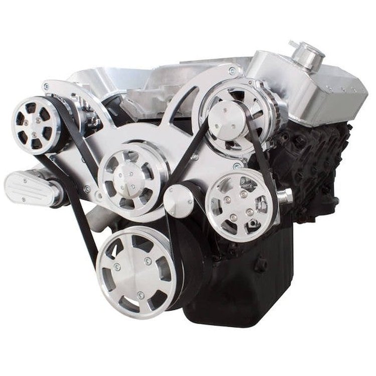 BPP454FDPSAC4 BBC (STD/Tall Deck) Front Accessory Drive, Full Serpentine w/ ALT, PS, WP, AC, Brackets, Bolts