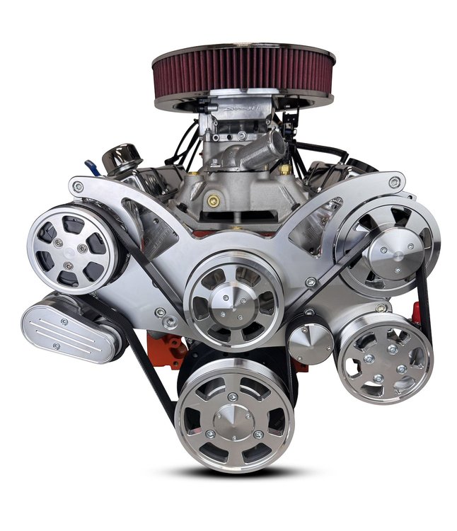 B427FK700 Standard Edition GM Compatible Builder Series, EFI, Polished Pulley Kit