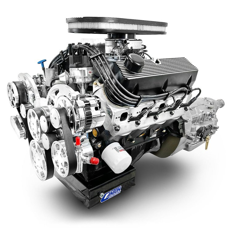 BF427K4R7C Cobra Edition Ford Compatible Builders Series, Carbureted Engine & 4R70W Transmission w/Polished Kit [Front Sump]