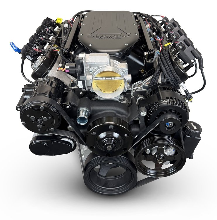 BLS3768KB4L7 Standard Edition GM LS Compatible Builder Series, EFI, Black Pulley Kit