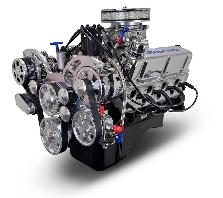 BP302CTCK Ford Small Block Compatible 302 ci. Crate Engine w/Polished Pulley Kit [Front Sump]
