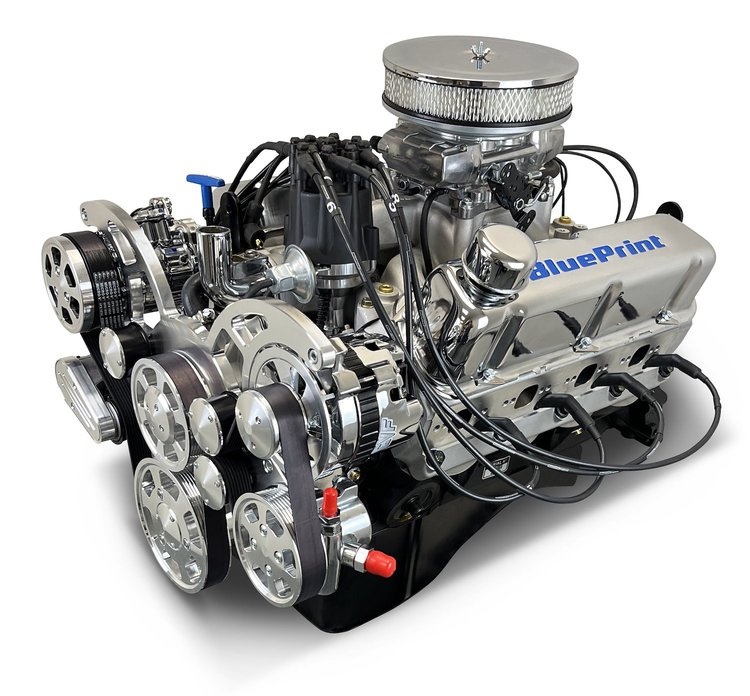 BP302CTFK Ford Small Block Compatible 302 ci. Crate Engine w/Polished Pulley Kit [Front Sump]