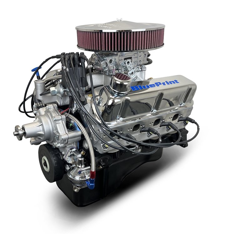BP3479CTCD Ford Small Block Compatible 347 ci. Deluxe Dressed Crate Engine [Front Sump]
