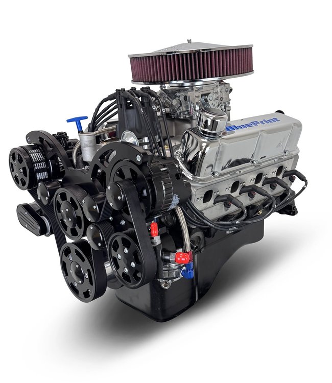 BP3479RCTCK Ford Small Block Compatible 347 ci. Crate Engine w/Polished Pulley Kit [Dual/Rear Sump]