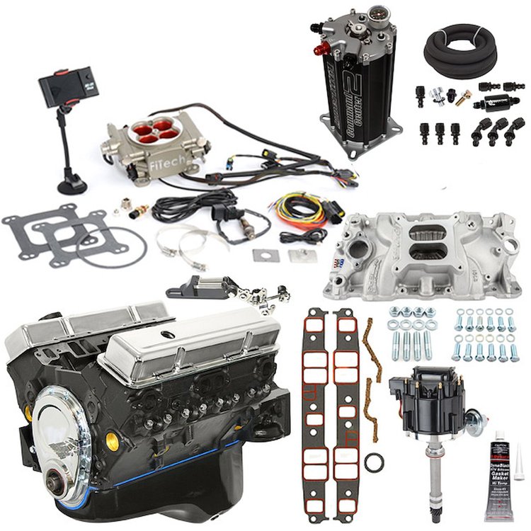 Small Block Chevy 350ci Engine with EFI System