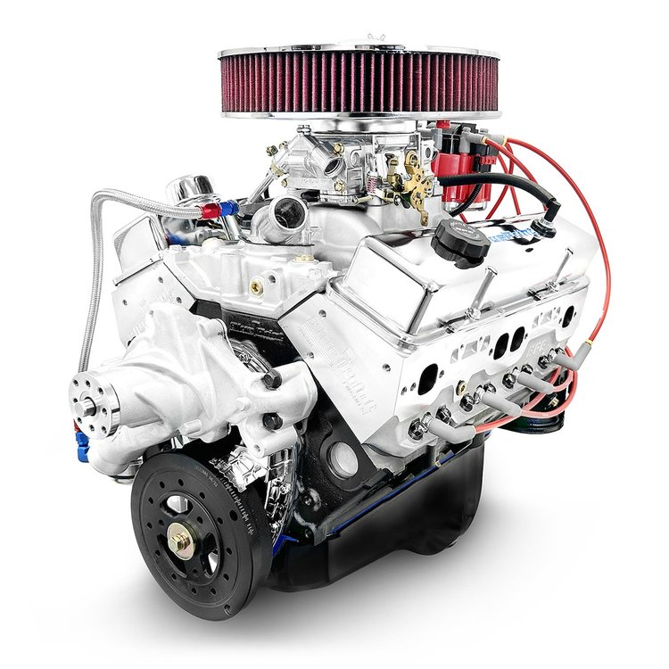 BP38318CTC1D GM Compatible Small Block Chevy 383 ci. Deluxe Dressed Carbureted Crate Engine [436 HP]