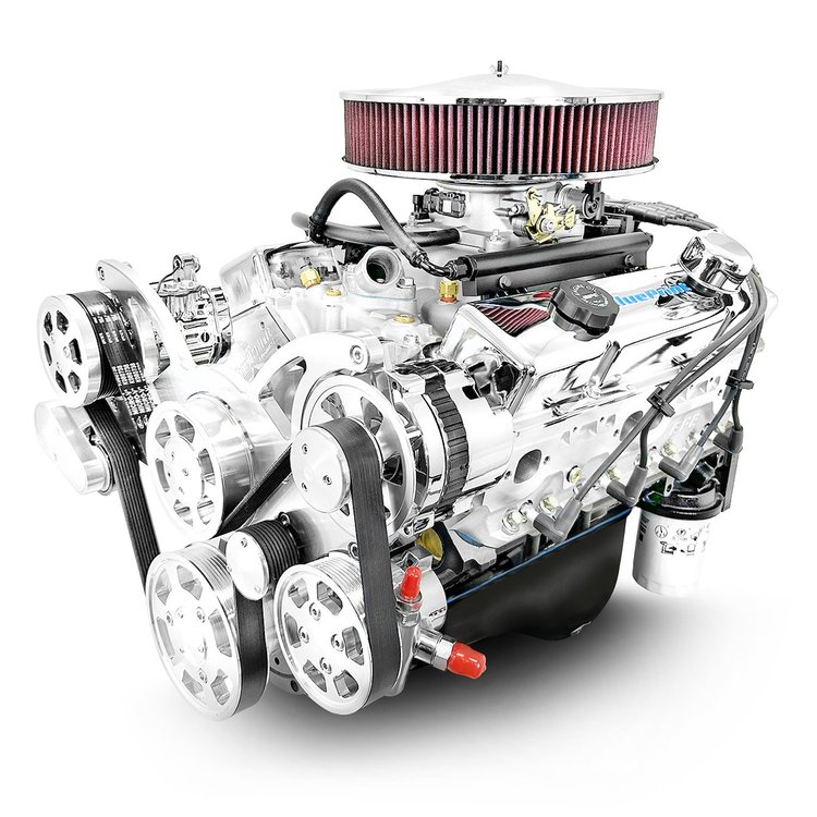 BP4002MPFIK GM Small Block Compatible 400 ci. Multi-Port Fuel Injected Crate Engine w/Polished Pulley Kit