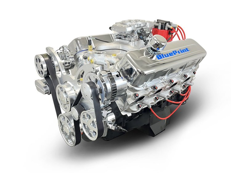 BP454CTFK GM Compatible Big Block Chevy 454 ci. Deluxe Dressed Fuel Injected Crate Engine w/Polished Pulley Kit  [460 HP]