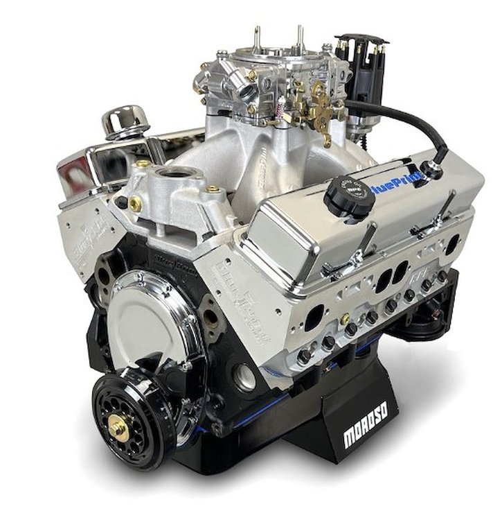 BPMS396CTC GM Small Block Compatible 396 ci. Base Dressed Carbureted Engine [530 HP]