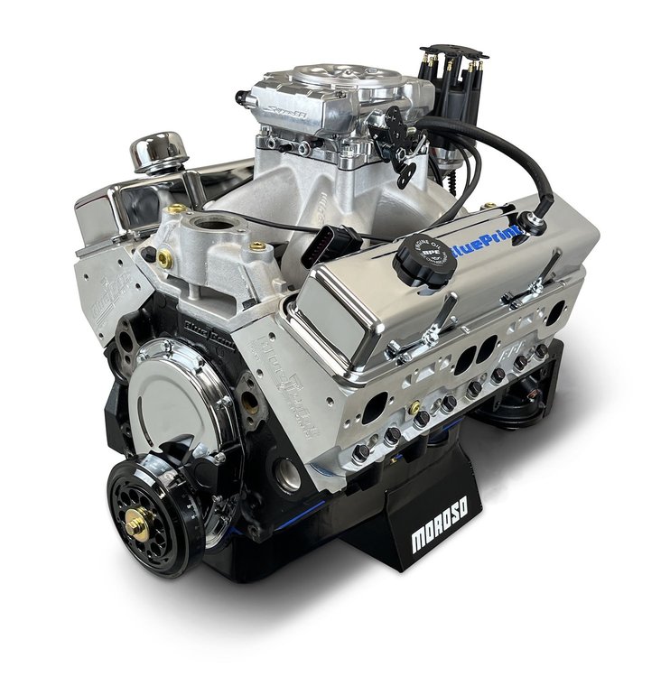 BPMS396CTF GM Small Block Compatible 396 ci. Base Dressed Fuel Injected Engine [530 HP]