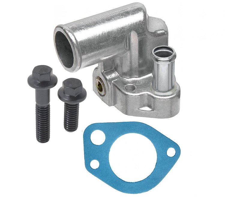 BPP12310014 Aluminum Thermostat Housing for Ford Small Block 302/351W [90-Degree Angle]