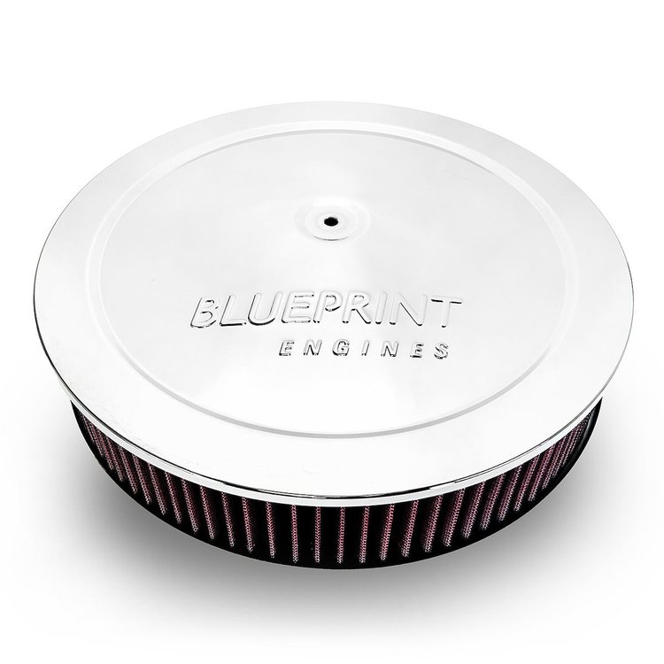 BPP144 Air Cleaner w/Dominator 4500 Flat Base  14 in. x 3 in. [Chrome]
