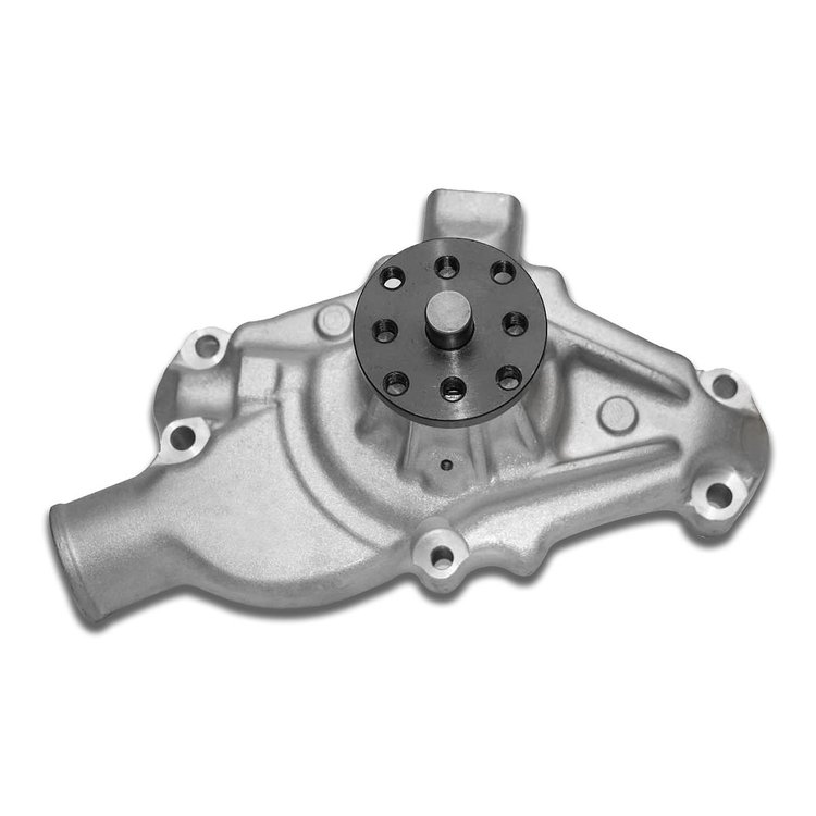 BPP1668 Aluminum Mechanical Water Pump, Chevy SB, Short, Standard Rotation, Satin