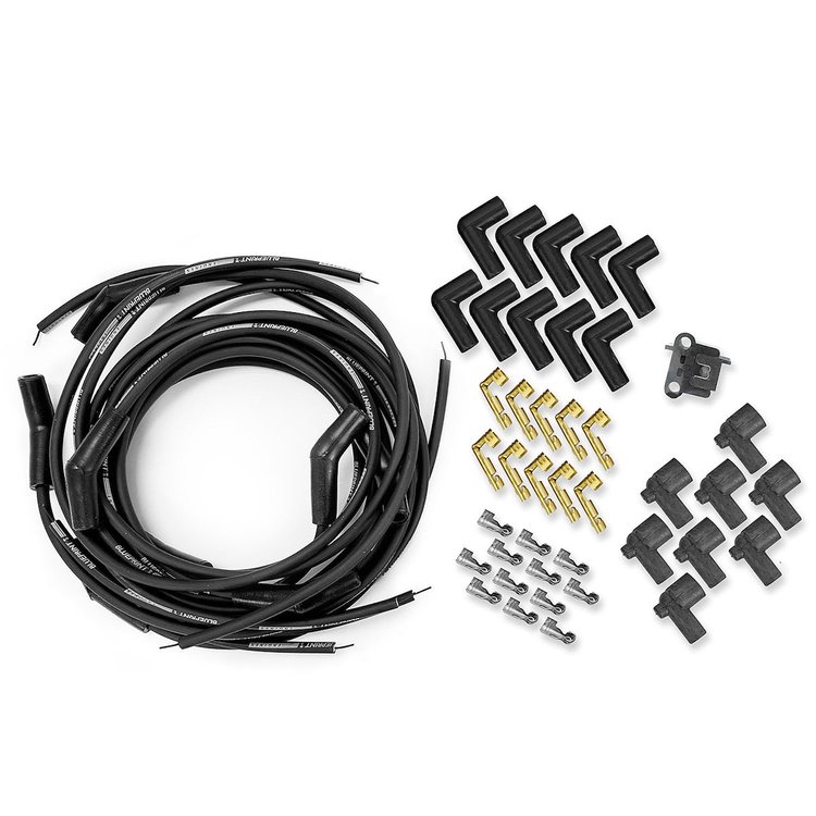 BPP28610 8mm Spark Plug Wire Set, 135 Degree Boots, Big Black Chevy / SBF