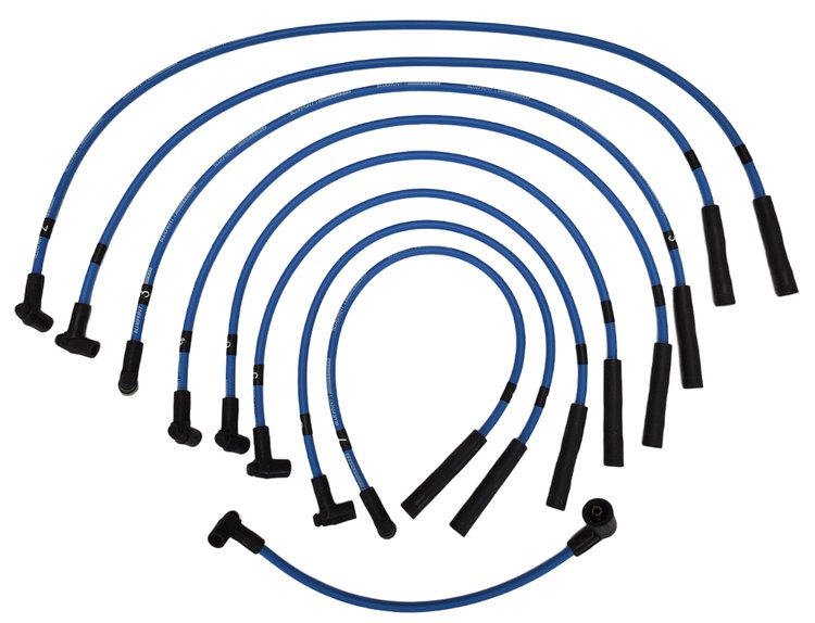 BPP28889 Classic Blue 8.65 mm Spark Plug Wires for Mopar Small Block Engines