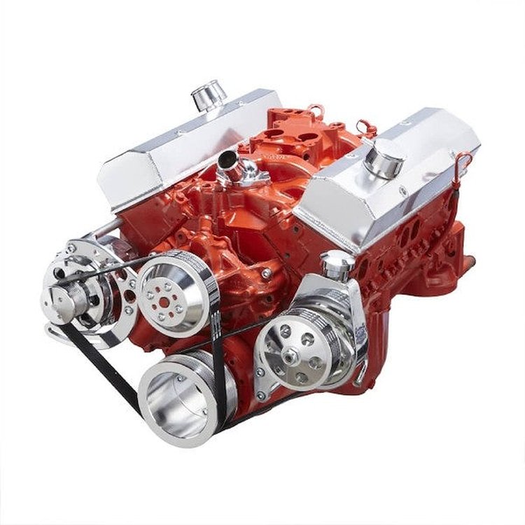 BPP350FDPS3 SBC Front Accessory Drive, Dual-Belt Quick Serpentine W/ ALT, PS, WP, Brackets, Bolts