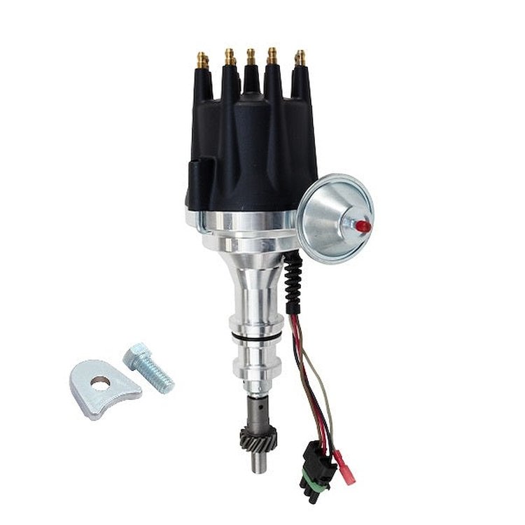 BPP3513BK Pro Series Ready to Run Distributor, Ford 351 Windsor V8 Engine, Black Cap