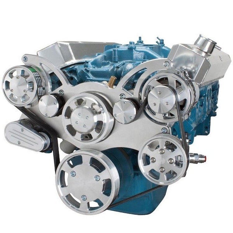 BPP360FDPS4 SB MOPAR Front Accessory Drive, Full Serpentine W/ ALT, PS, WP, Brackets, Bolts