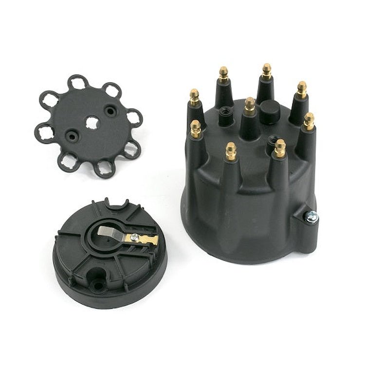 BPP6973BK Pro Billet Ready to Run Distributor Cap & Rotor Kit, Male Cap, Black