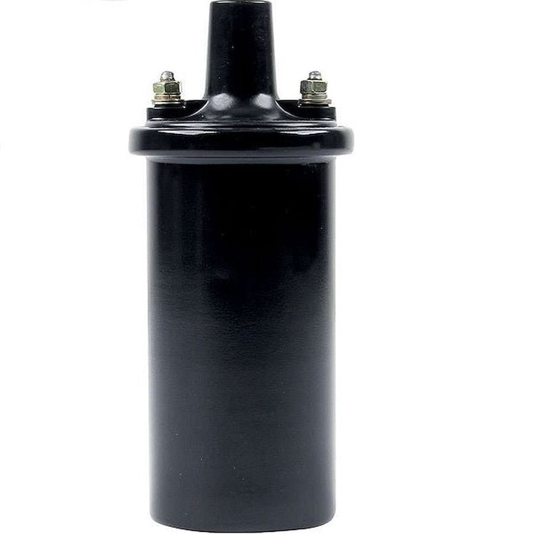 BPP82021BK IGN Coil, Round Oil Filled, 45K Volt, Female w Mounting Kit, Black