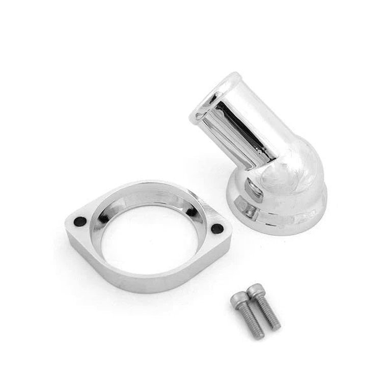BPP893745 GM LS Compatible Water Neck 45-Deg, 2.25 Dia. LS Thermostat w/2.45 Overall Height