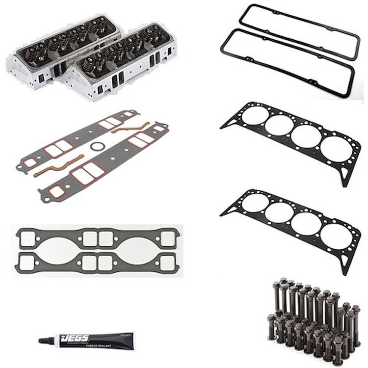 H8002KK Blueprint Engine Cylinder Head Kit Small Block Chevy Includes