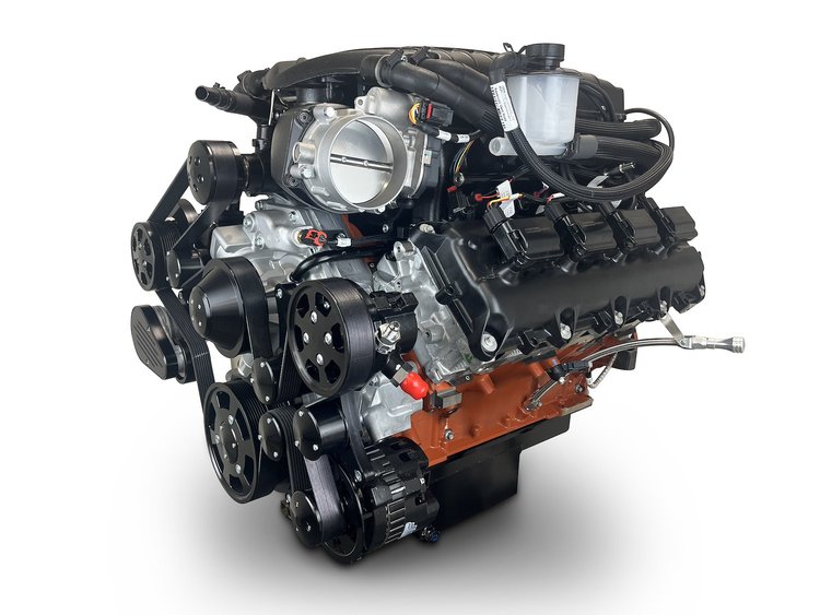 PS426SCTKB Chrysler Gen III Hemi Compatible 426 ci. Supercharged ProSeries Deluxe Engine w/Black Pulley Kit