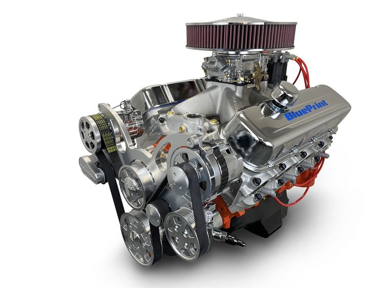 PS502CTCK Big Block Chevy 502 ci. ProSeries Deluxe Dressed Carbureted Crate Engine w/Polished Pulley Kit [621 HP]