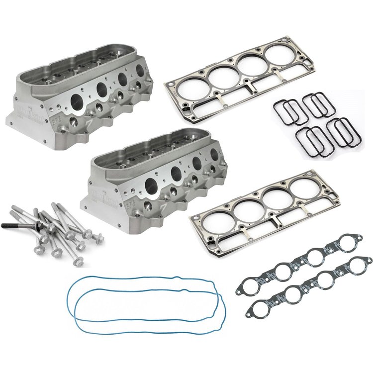 PS8015K LS Cylinder Head Kit 259cc Intake Ports (LS3-style Rectangle Port)