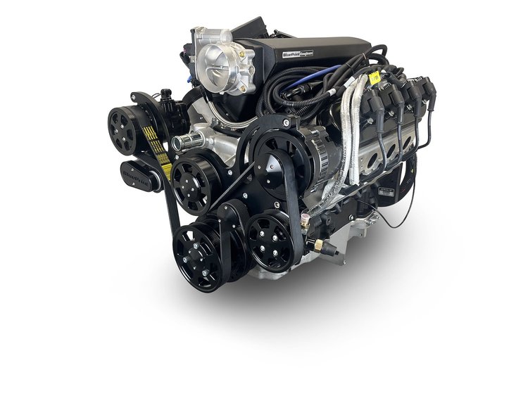 PSLS4275CTFK GM LS 427 ci. (7.0L) ProSeries Deluxe Dressed Engine w/LS3 Fabricated Aluminum Intake & Black Pulley Kit [600 HP]