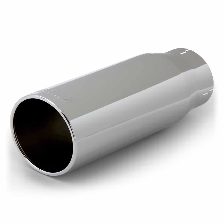 Stainless Steel Exhaust Tip Doublewall Round Straight Cut