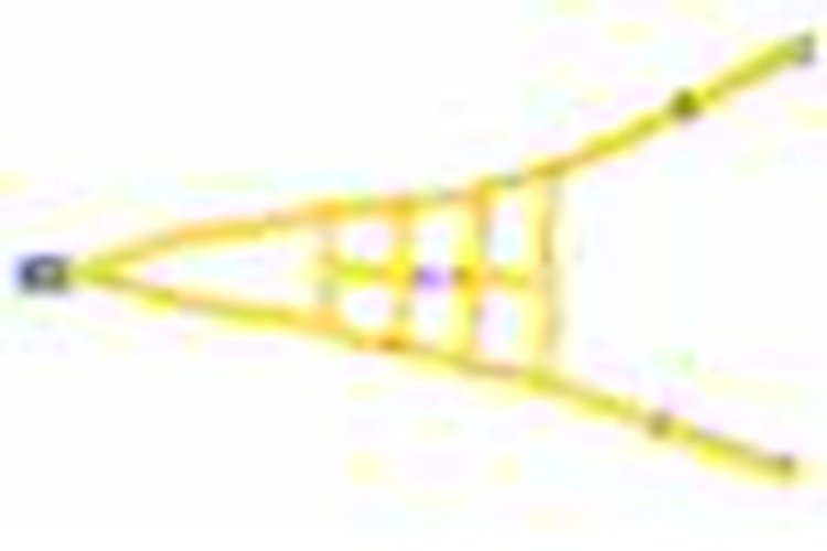 Ribbon ROLL CAGE Net 2 Point NON-SFI YELLOW