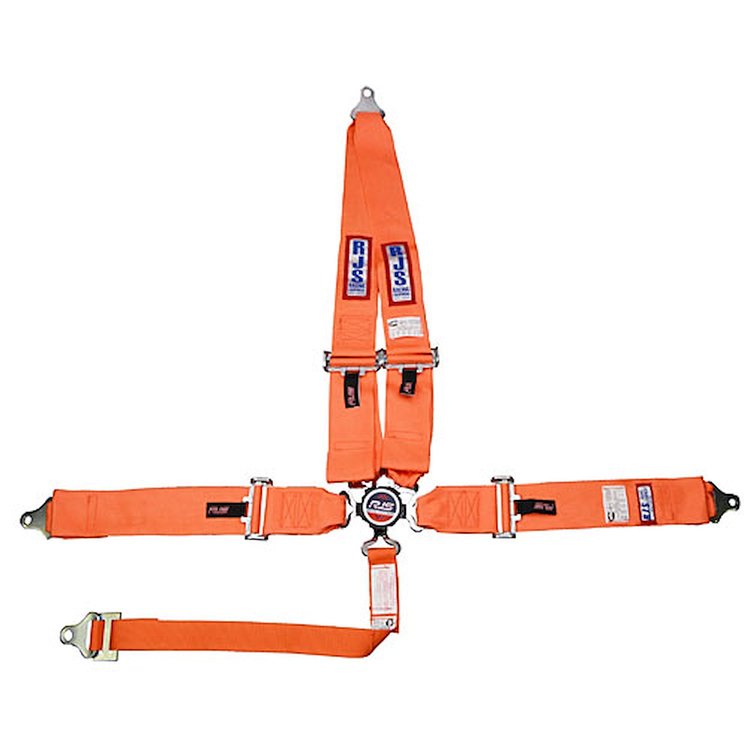 5-Point Cam-Lock Racing Harness Orange