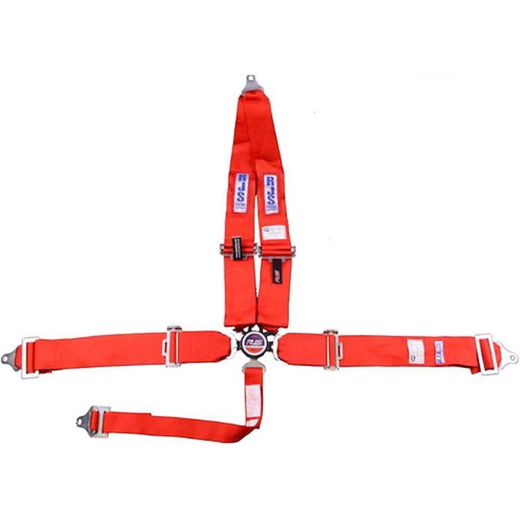 5-Point Cam-Lock Racing Harness Red