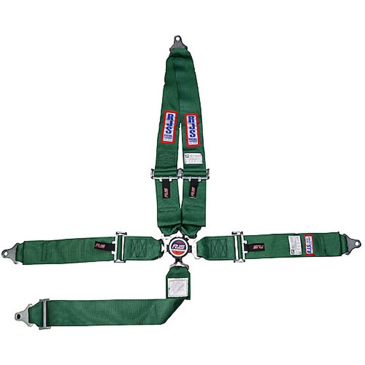 5-Point Cam-Lock Racing Harness Green