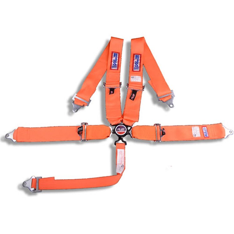 5-Point Cam-Lock Racing Harness Orange