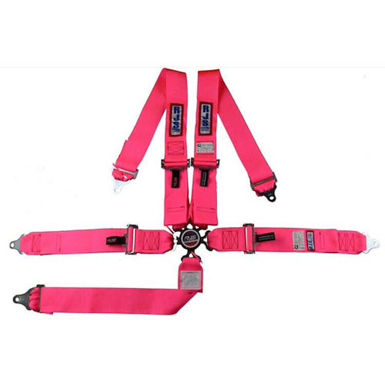 5-Point Cam-Lock Racing Harness Hot Pink