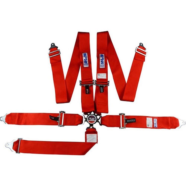 5-Point Cam-Lock Racing Harness Red