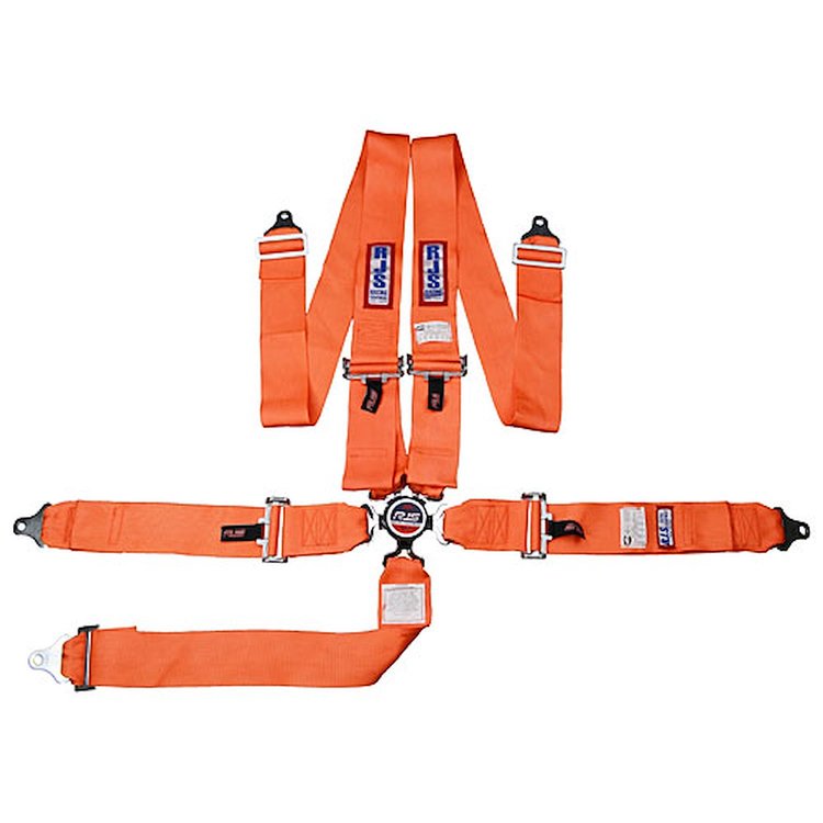 5-Point Cam-Lock Racing Harness Orange